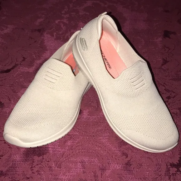 Skechers Ultra Flex Flat Washable Knit Slip-On Shoes - Harmonious