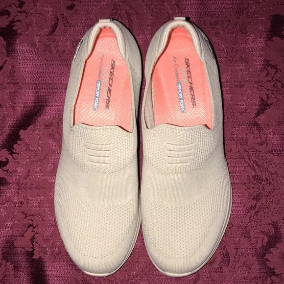Skechers Ultra Flex Flat Washable Knit Slip-On Shoes - Harmonious