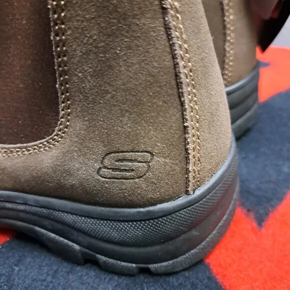 SKECHERS WORK Boots Men Tapter Steel Toe Size 8.5 Brand New