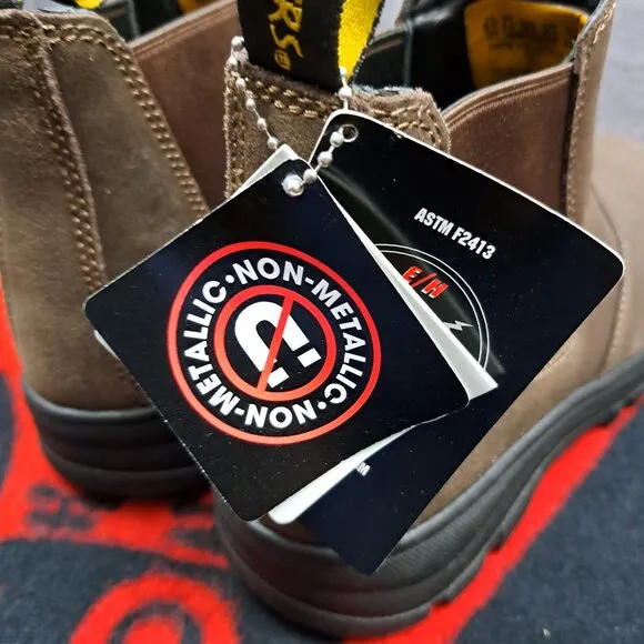 SKECHERS WORK Boots Men Tapter Steel Toe Size 8.5 Brand New
