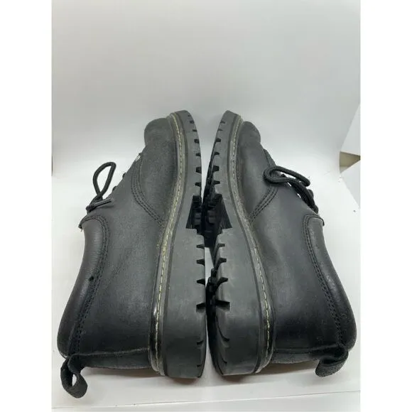 Skechers Mens Tom Cats Lace Up Flat Shoes Black Size 8.5 Work Shoes