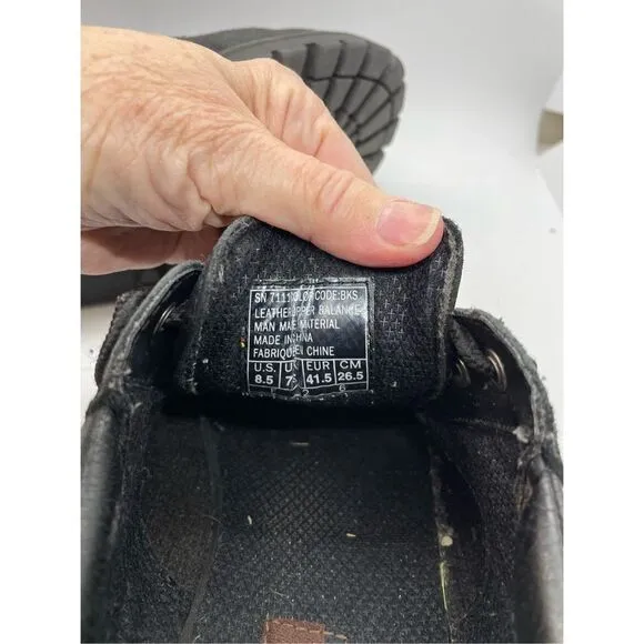 Skechers Mens Tom Cats Lace Up Flat Shoes Black Size 8.5 Work Shoes