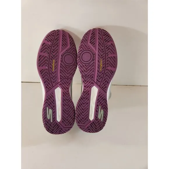 Sketchers Women's Go Train Arch Fit Viper Court Pickleball Sneaker Grey sz 9
