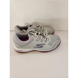 Sketchers Women's Go Train Arch Fit Viper Court Pickleball Sneaker Grey sz 9