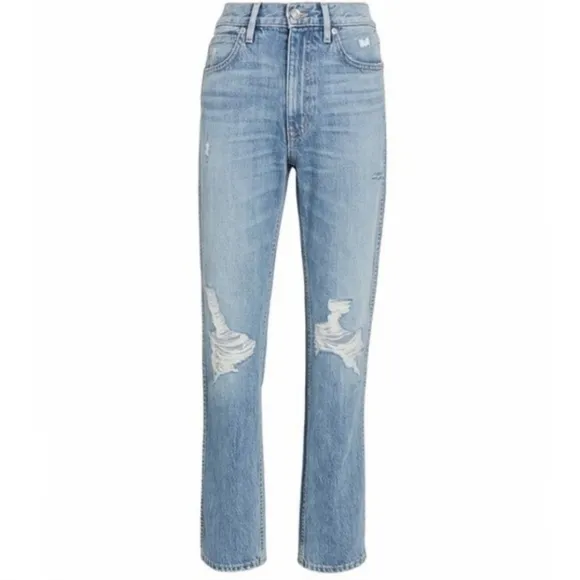 SLVRLAKE VIRGINIA‎ SLIMS HIGH WAISTED  DISTRESSED JEANS