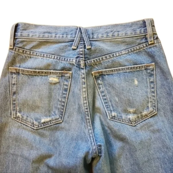 SLVRLAKE VIRGINIA‎ SLIMS HIGH WAISTED  DISTRESSED JEANS