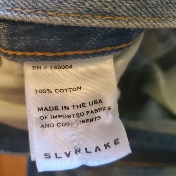 SLVRLAKE VIRGINIA‎ SLIMS HIGH WAISTED  DISTRESSED JEANS