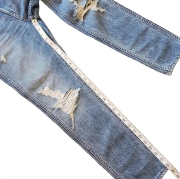 SLVRLAKE VIRGINIA‎ SLIMS HIGH WAISTED  DISTRESSED JEANS