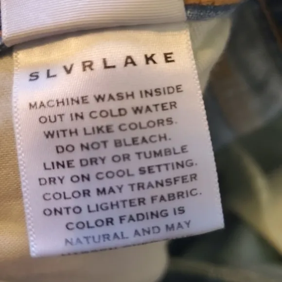 SLVRLAKE VIRGINIA‎ SLIMS HIGH WAISTED  DISTRESSED JEANS