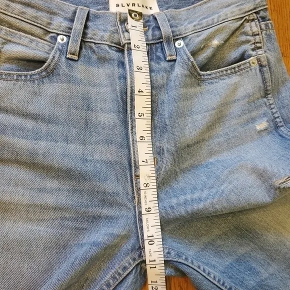 SLVRLAKE VIRGINIA‎ SLIMS HIGH WAISTED  DISTRESSED JEANS