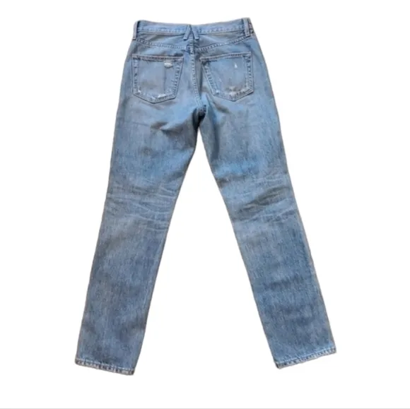 SLVRLAKE VIRGINIA‎ SLIMS HIGH WAISTED  DISTRESSED JEANS