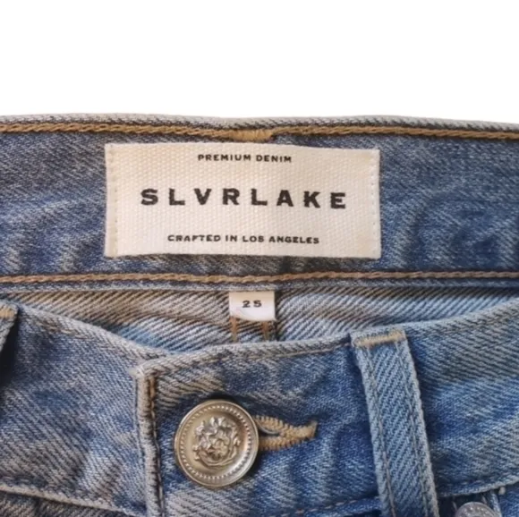 SLVRLAKE VIRGINIA‎ SLIMS HIGH WAISTED  DISTRESSED JEANS