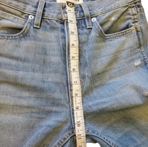 SLVRLAKE VIRGINIA‎ SLIMS HIGH WAISTED  DISTRESSED JEANS