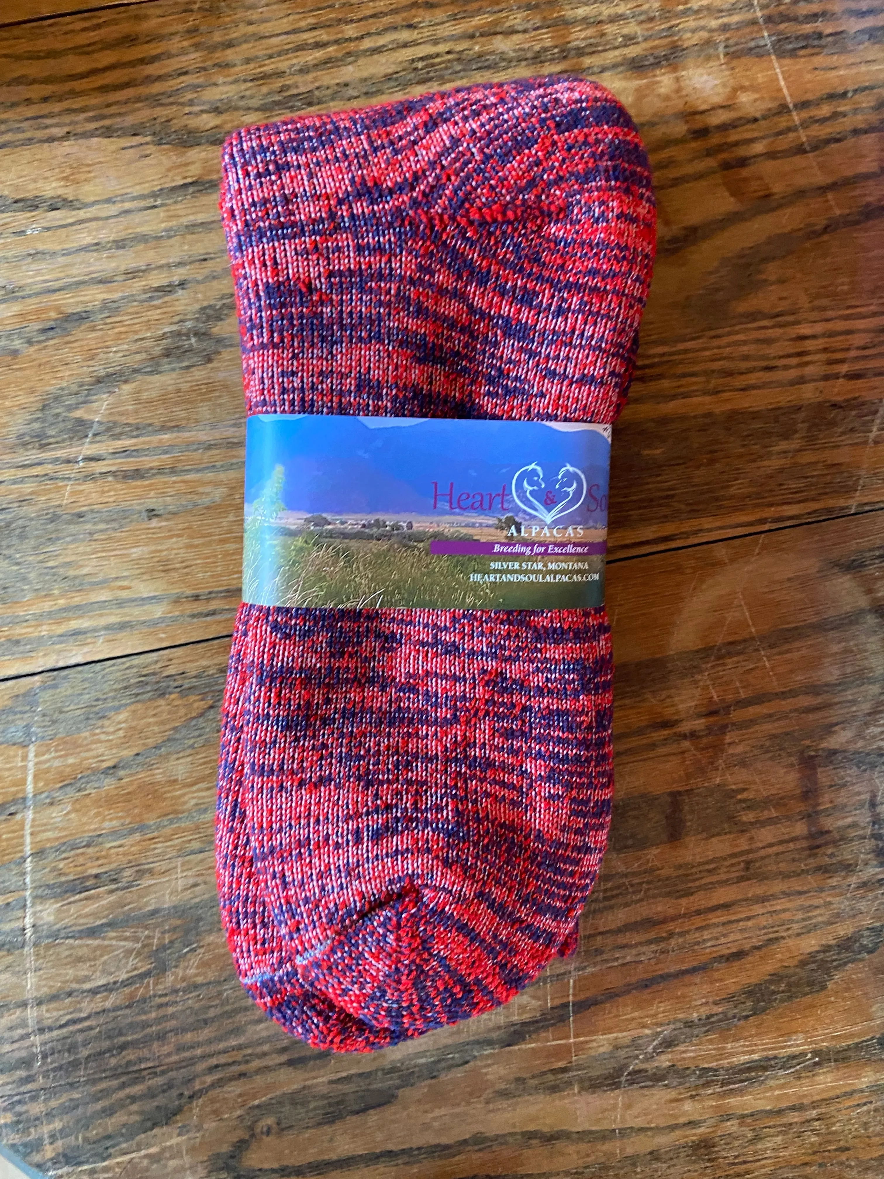 Socks- Alpaca/Merino Wool Blend-Mosaic Colors