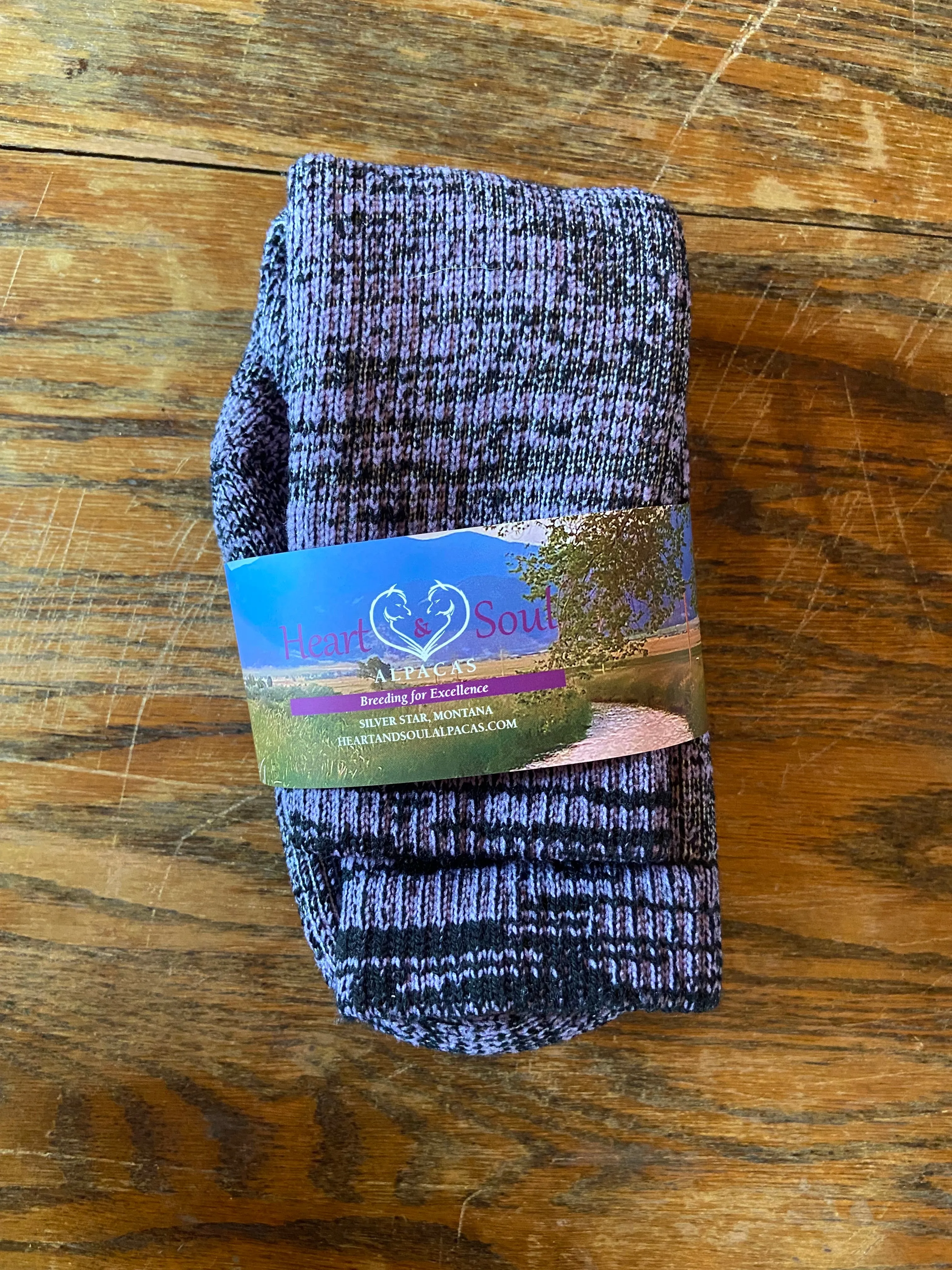 Socks- Alpaca/Merino Wool Blend-Mosaic Colors