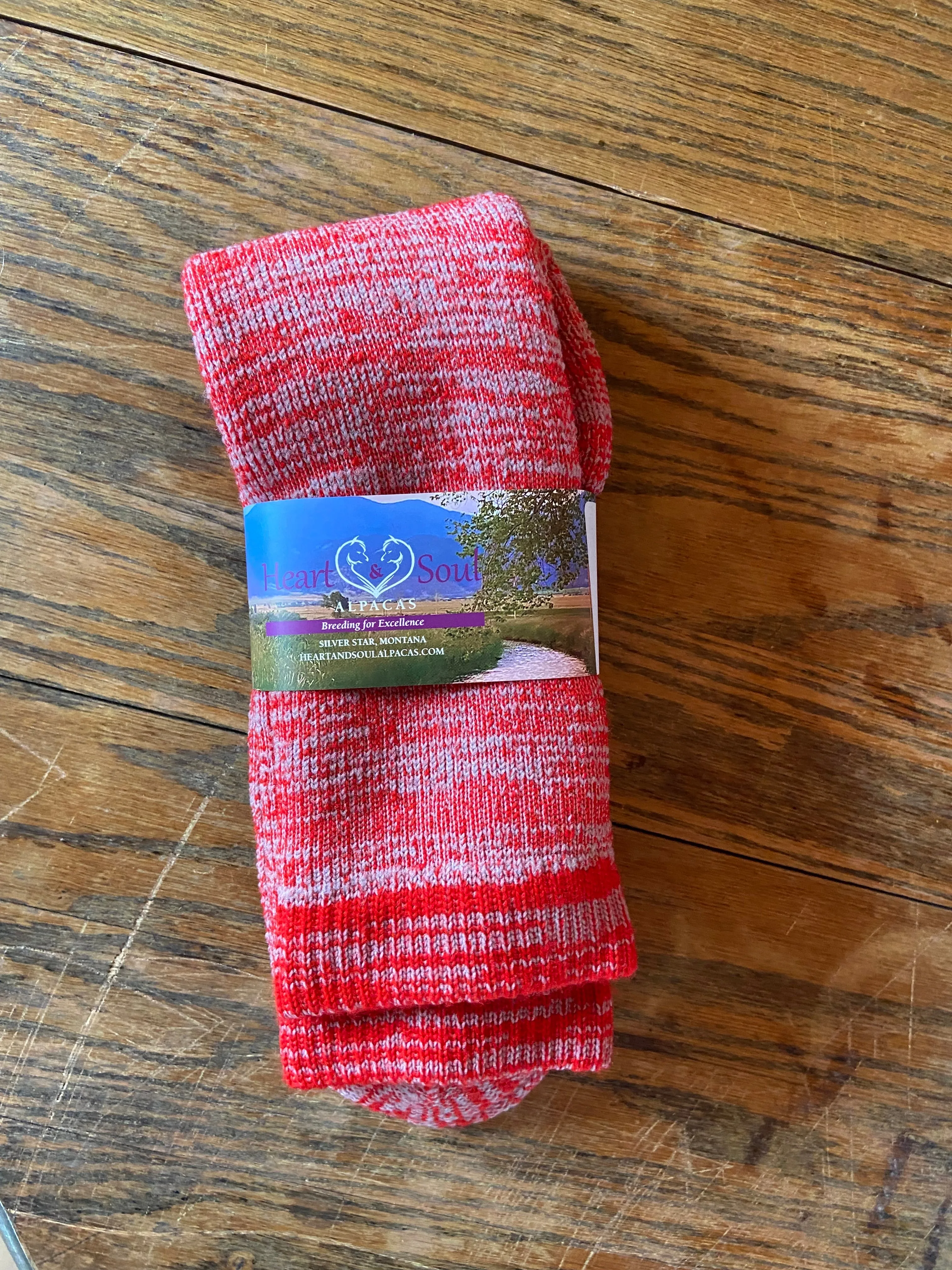 Socks- Alpaca/Merino Wool Blend-Mosaic Colors