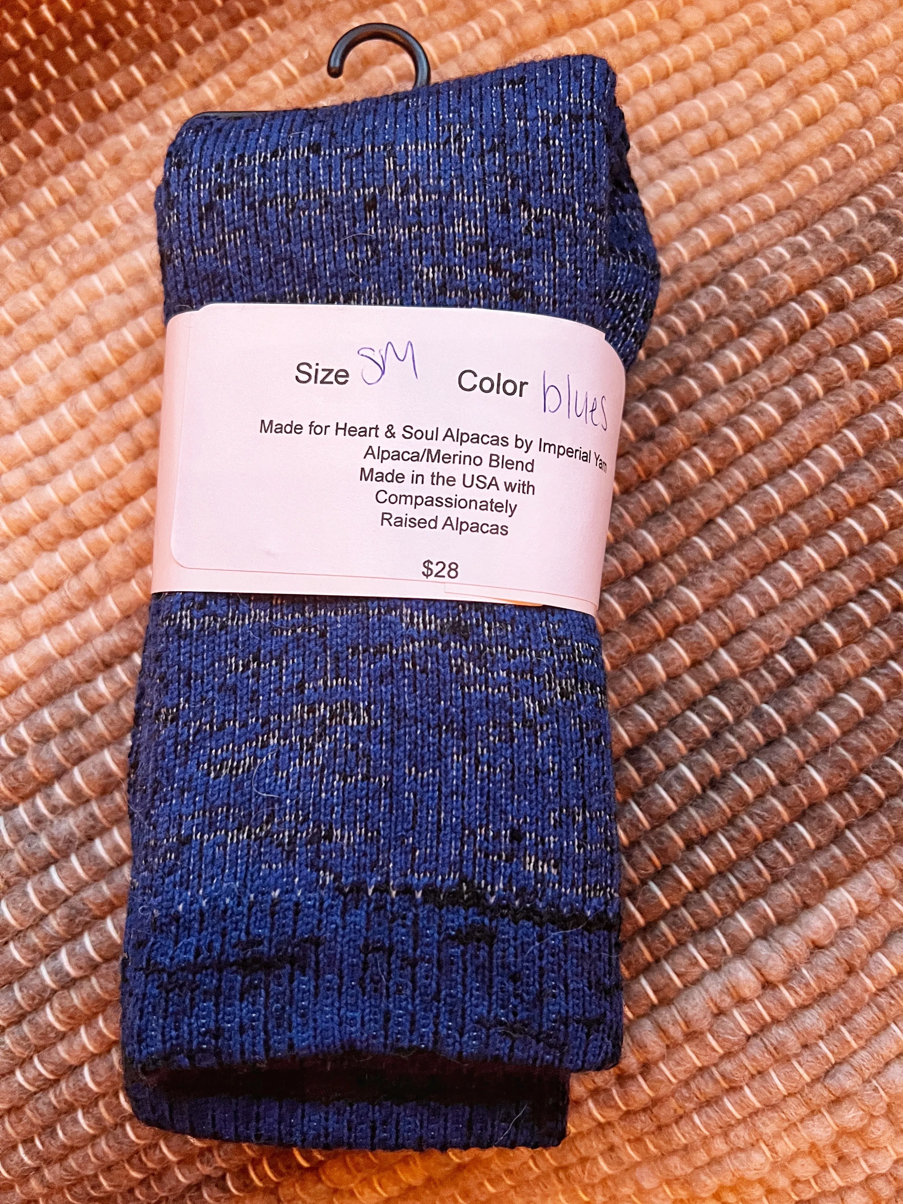 Socks- Alpaca/Merino Wool Blend-Mosaic Colors