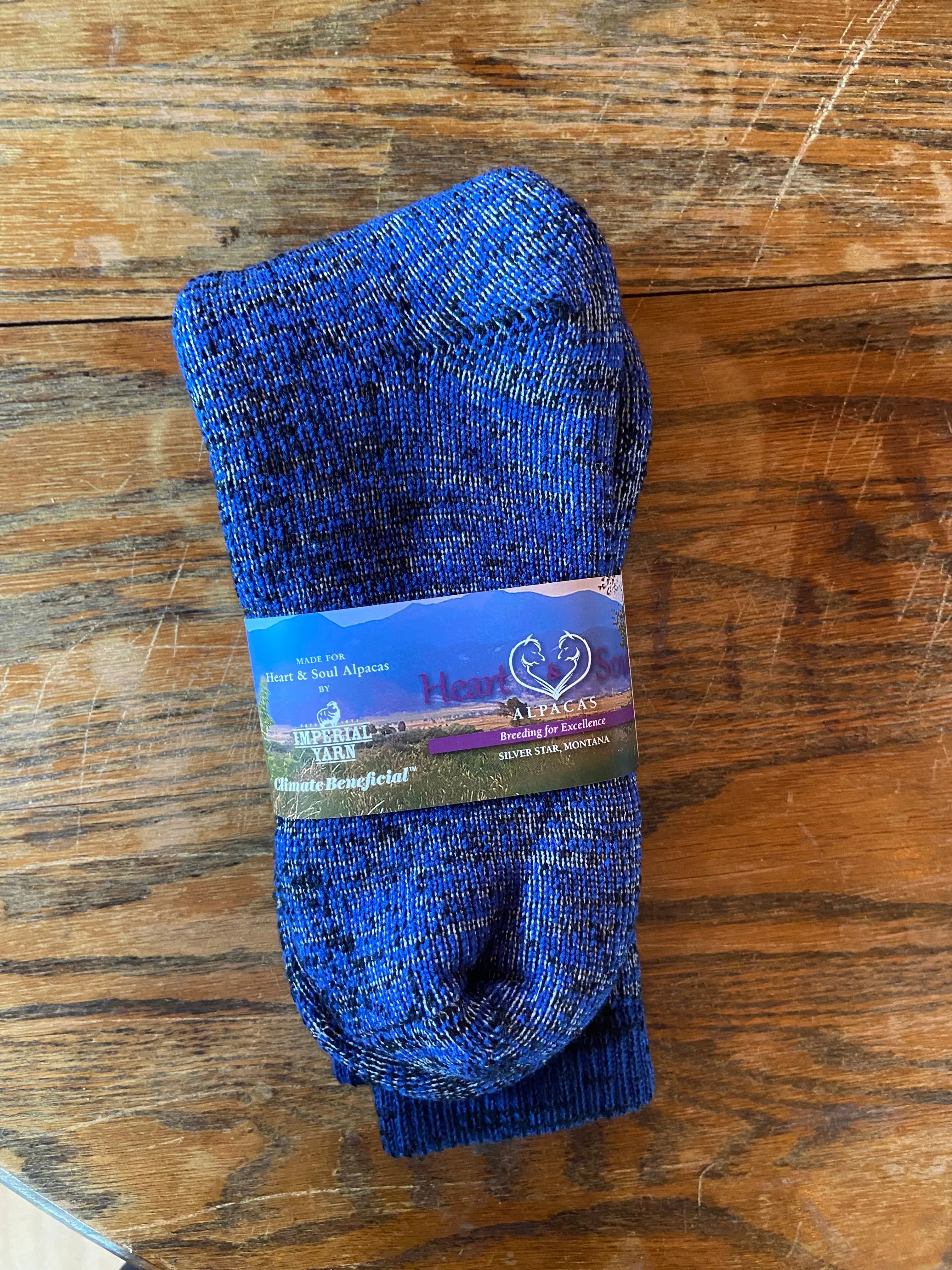 Socks- Alpaca/Merino Wool Blend-Mosaic Colors