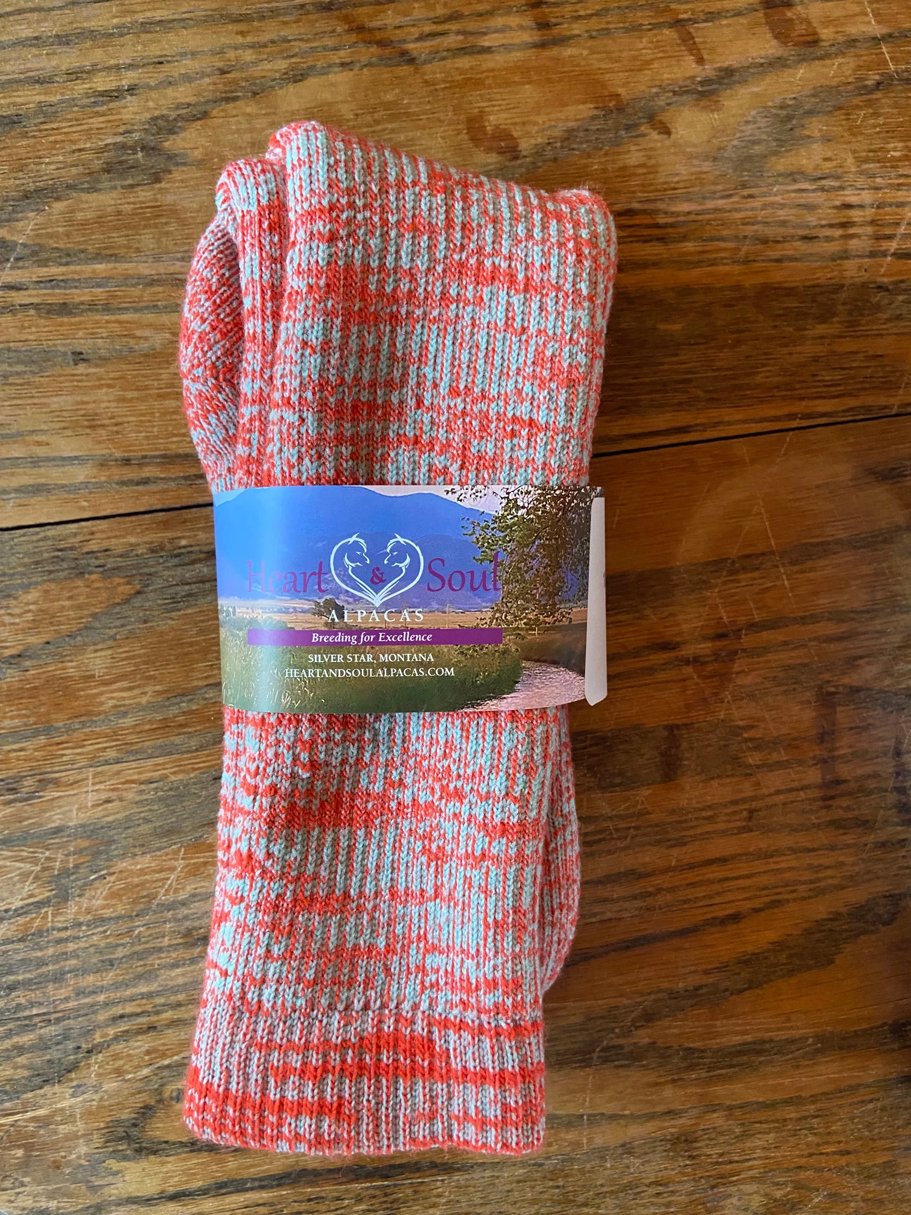 Socks- Alpaca/Merino Wool Blend-Mosaic Colors