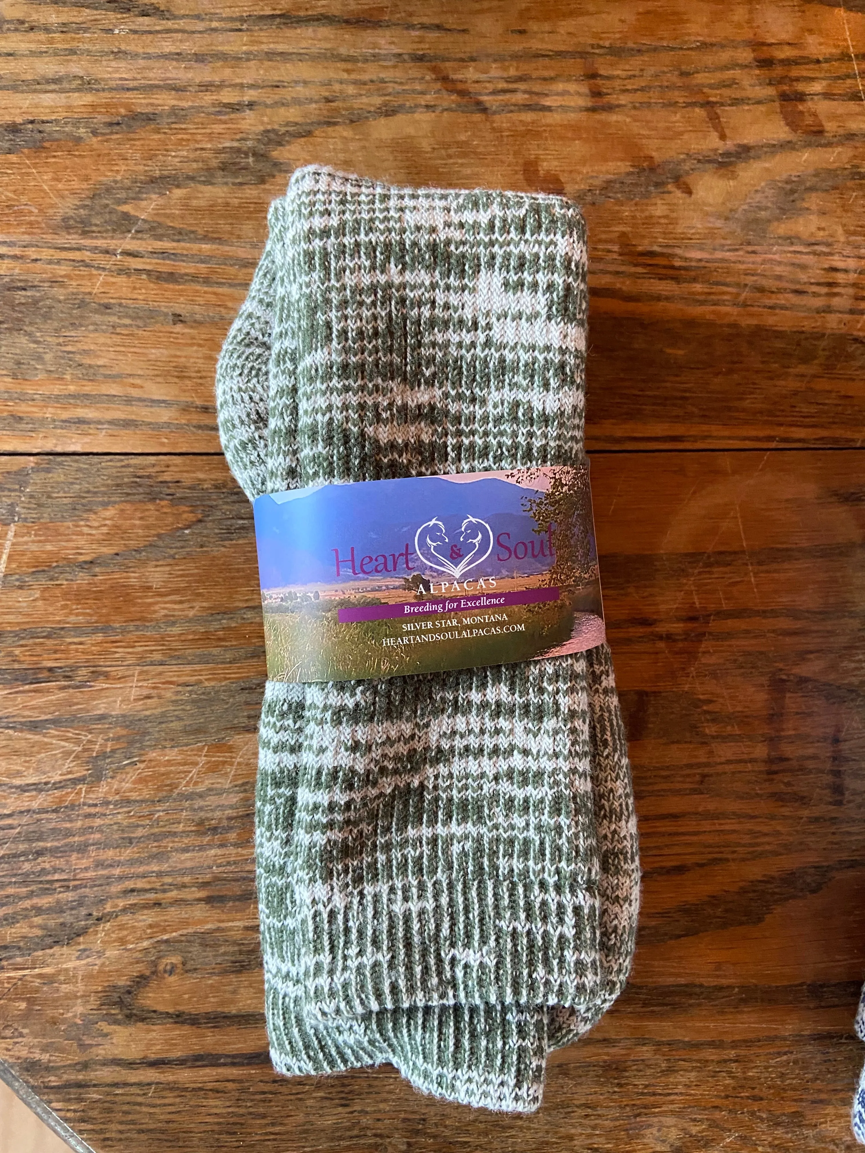 Socks- Alpaca/Merino Wool Blend-Mosaic Colors