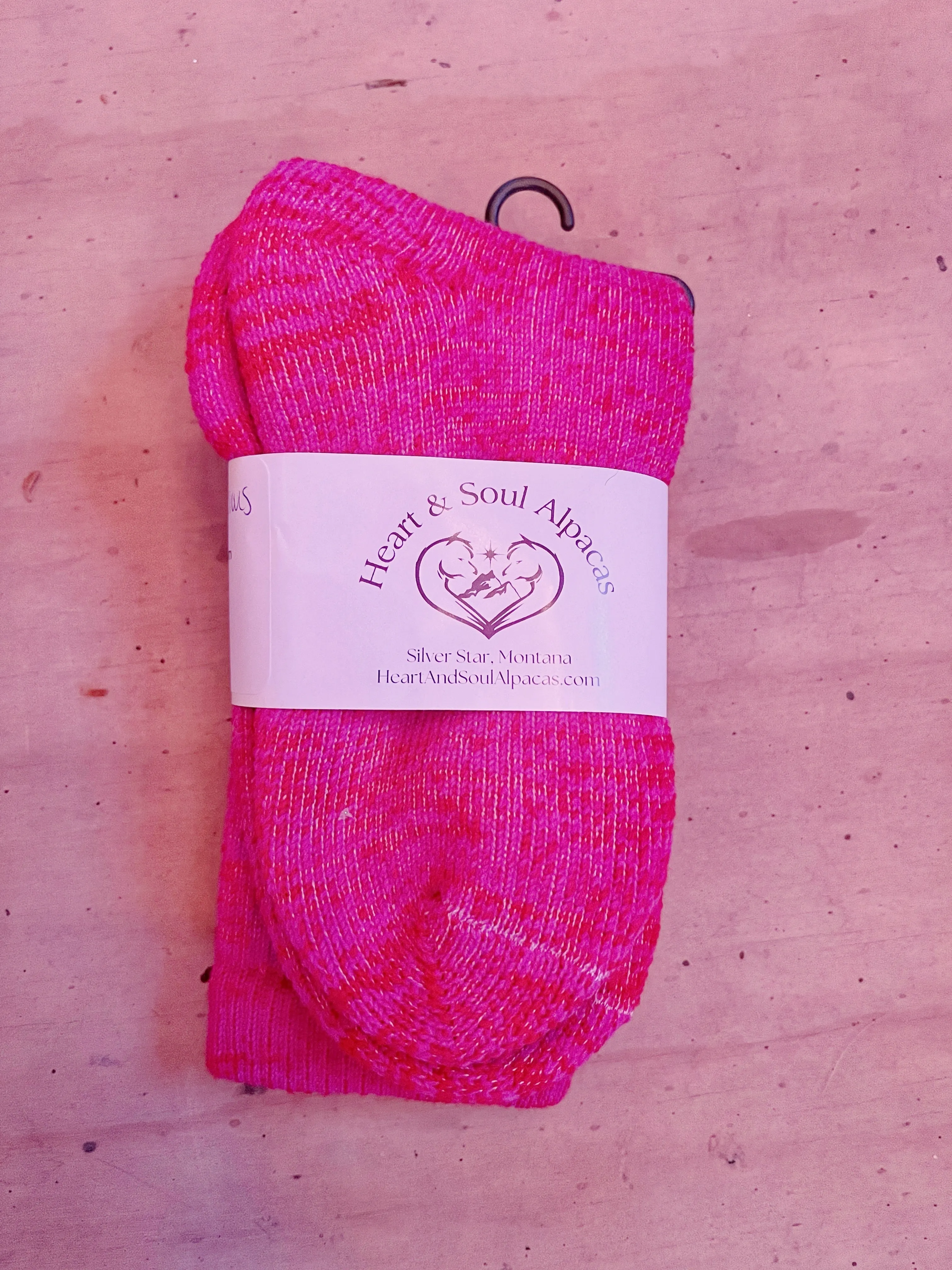 Socks- Alpaca/Merino Wool Blend-Mosaic Colors