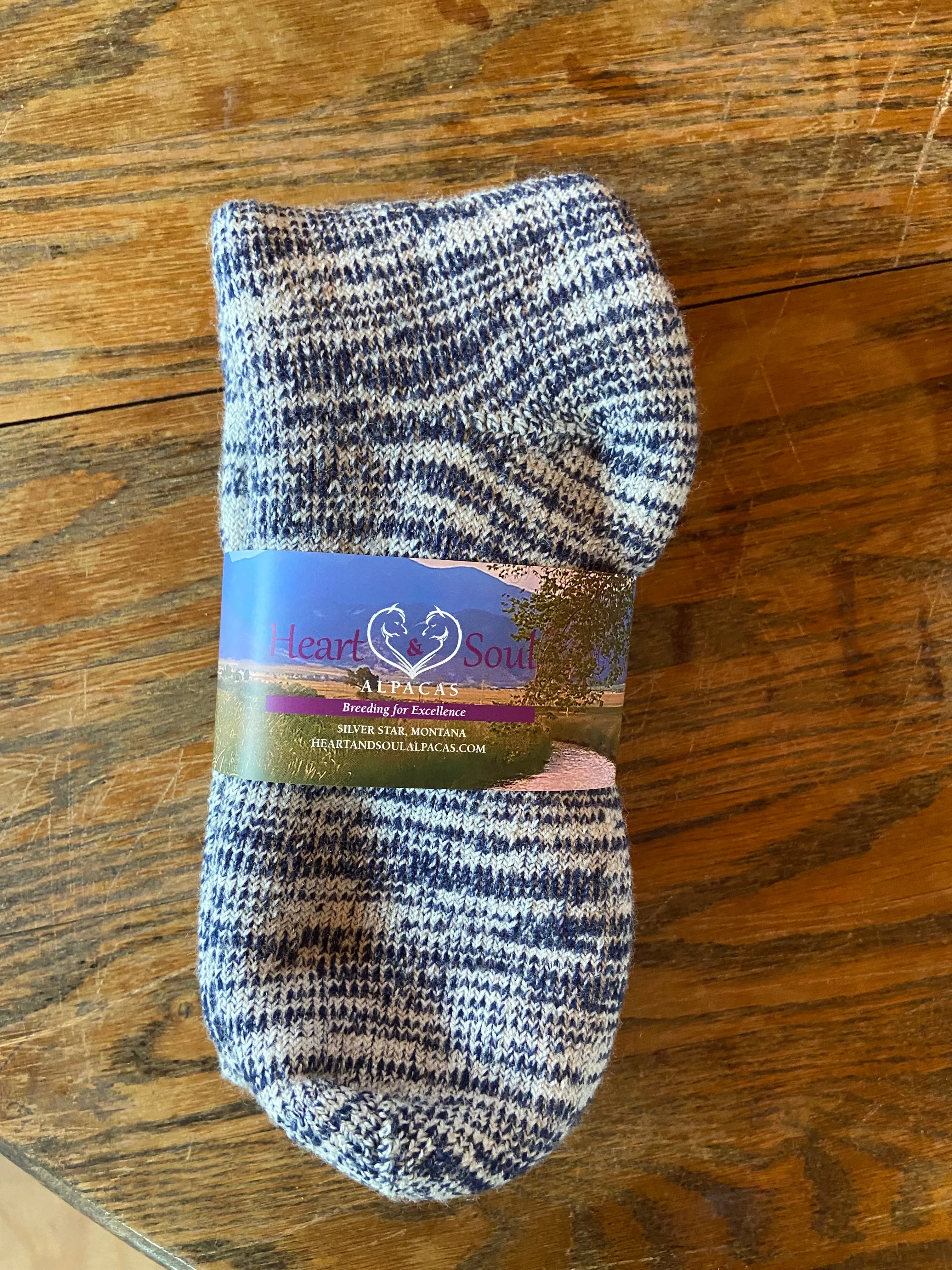 Socks- Alpaca/Merino Wool Blend-Mosaic Colors