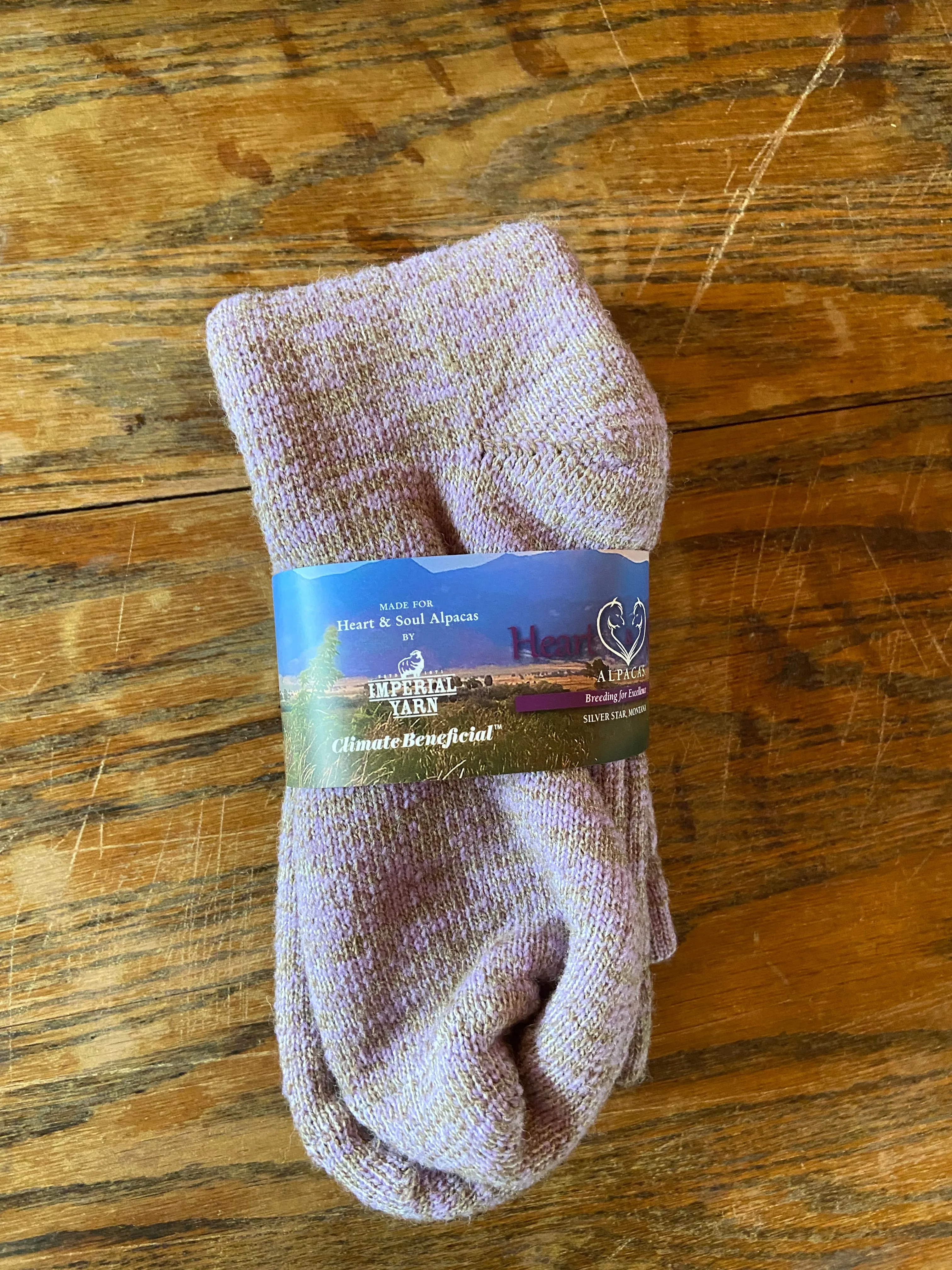 Socks- Alpaca/Merino Wool Blend-Mosaic Colors