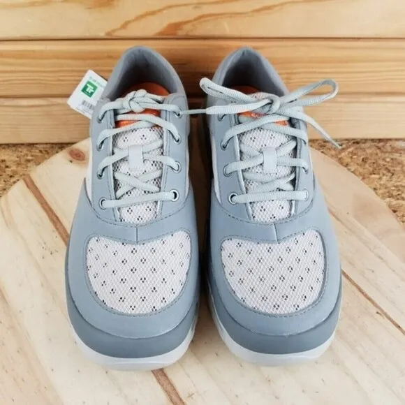 Soft Science Fin 3.0 Fishing Boat Water Shoe Gray Mesh Lightweight Lace-up NEW