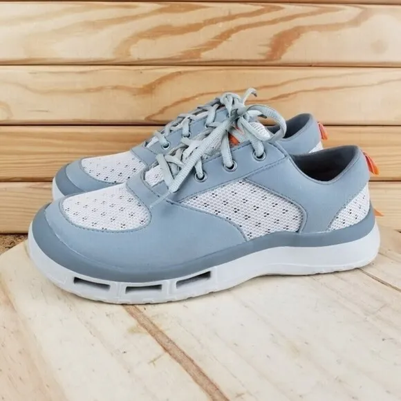 Soft Science Fin 3.0 Fishing Boat Water Shoe Gray Mesh Lightweight Lace-up NEW
