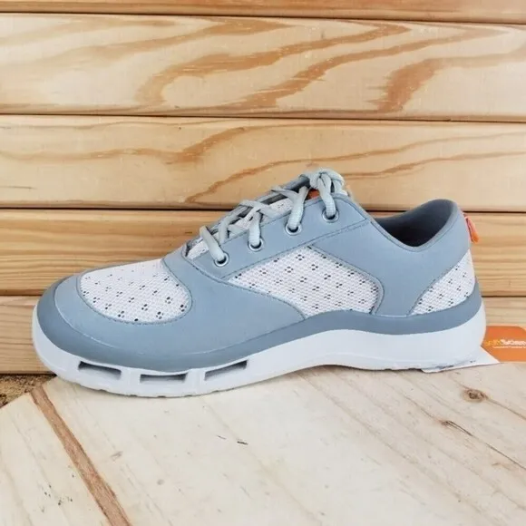 Soft Science Fin 3.0 Fishing Boat Water Shoe Gray Mesh Lightweight Lace-up NEW