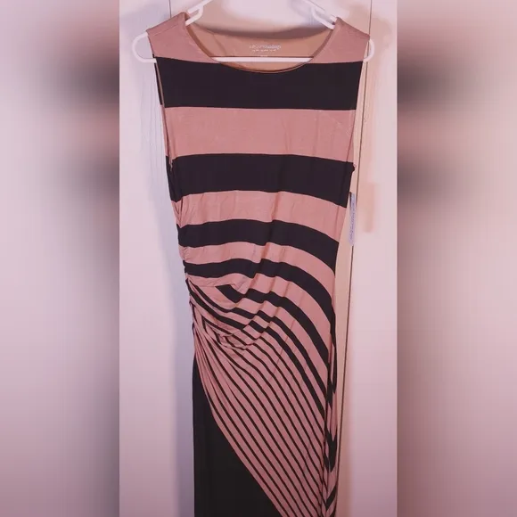 Soft Surroundings Here To Infinity Maxi Dress Size Medium NWT Stretch Jersey