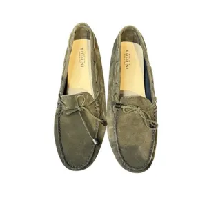 Soldini Men's Shoes Driving Loafers Flat Boat Pull-On Suedes Brown Sz. 42 NWOT