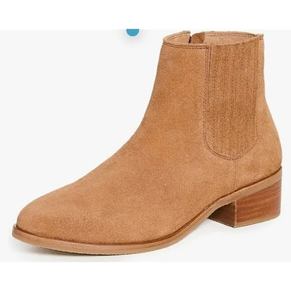 Soludos Delancey Bootie Suede Tan Size 5 New In Box