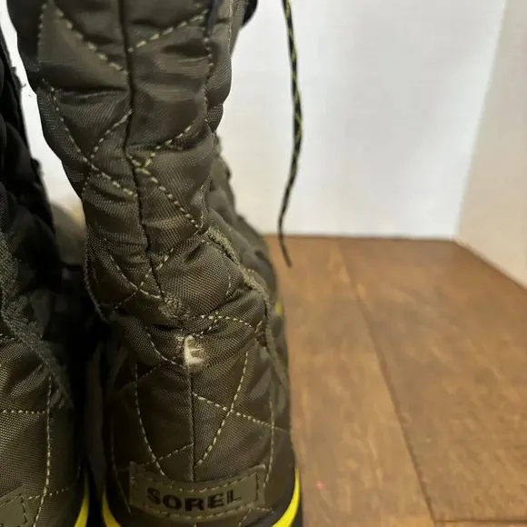 Sorel Cozy CATE Boots Women’s Size 8 Peat Moss Winter Snow Shoes NL-2363-213