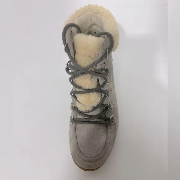 Sorel Harlow Lace Cozy Boots Size 6.5 Grey