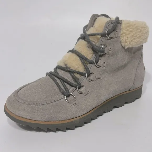 Sorel Harlow Lace Cozy Boots Size 6.5 Grey