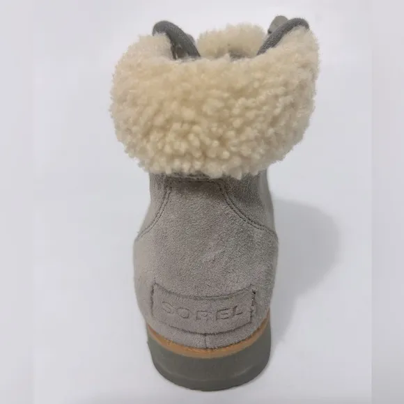 Sorel Harlow Lace Cozy Boots Size 6.5 Grey