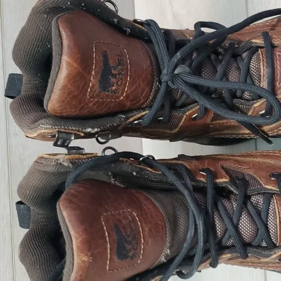 Sorel Mens Avalanche Waterproof Outdoor Leather High Top Rubber boots shoes sz 8