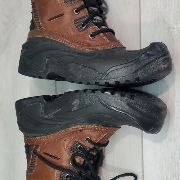 Sorel Mens Avalanche Waterproof Outdoor Leather High Top Rubber boots shoes sz 8