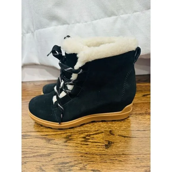 SOREL NWOB EVIE II COZY WOMEN'S Wedge BOOTIE