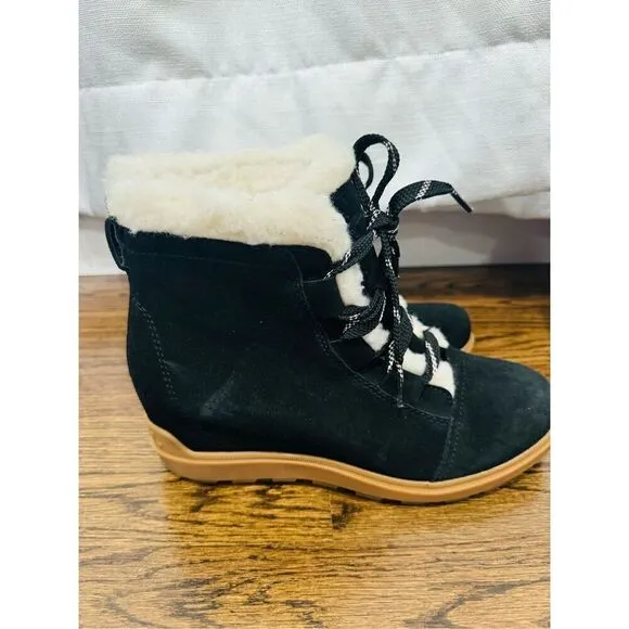 SOREL NWOB EVIE II COZY WOMEN'S Wedge BOOTIE