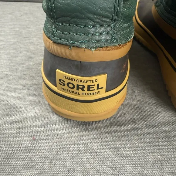Sorel Premium CVS Womens Size 6 Boots Green Waterproof Lined Winter Shoes