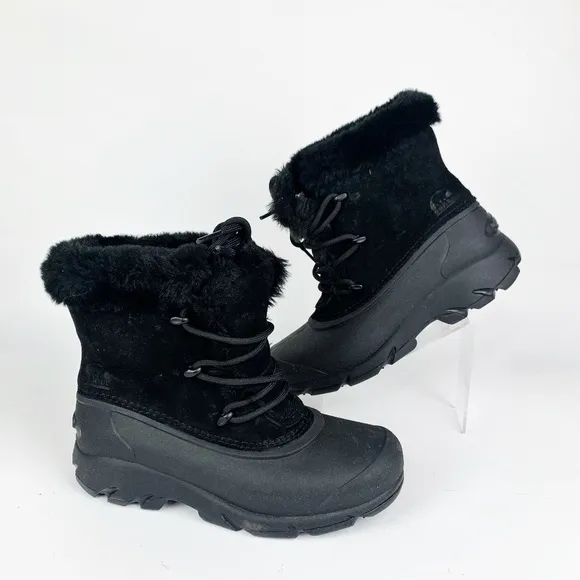 SOREL Snow Angel Lace Up Waterproof Winter Boots Women's Faux Fur SZ 6 NEW