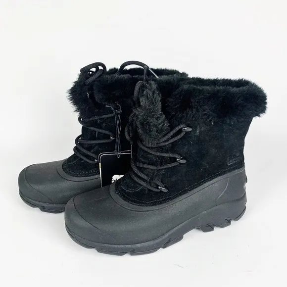 SOREL Snow Angel Lace Up Waterproof Winter Boots Women's Faux Fur SZ 6 NEW