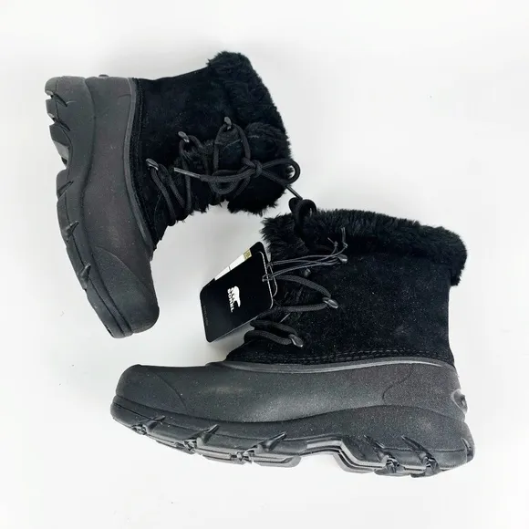 SOREL Snow Angel Lace Up Waterproof Winter Boots Women's Faux Fur SZ 6 NEW