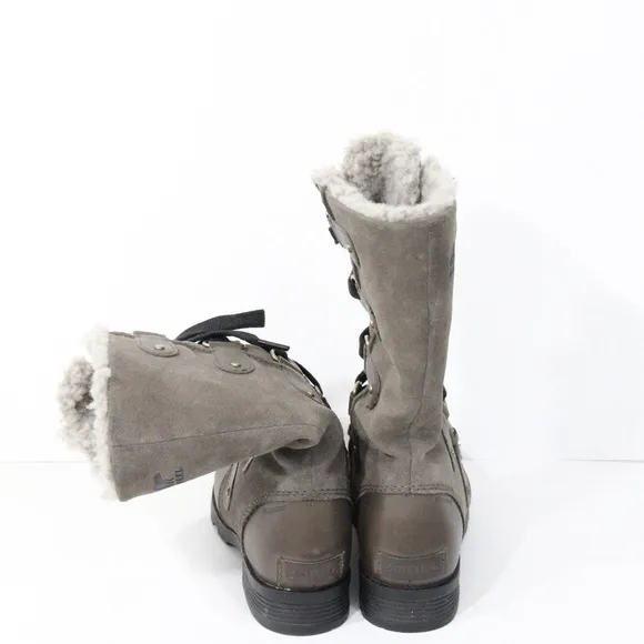Sorel Winter Boots Emelie Lace up Women Waterproof Shoes sz 6 Lined