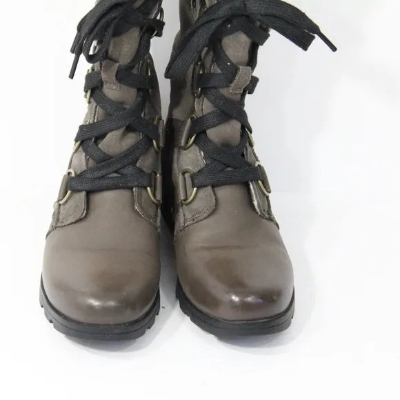 Sorel Winter Boots Emelie Lace up Women Waterproof Shoes sz 6 Lined