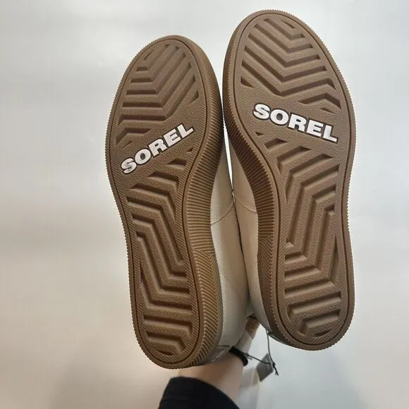 Sorel Women’s 9 Out N About Wedge II White Slip-On Waterproof Shoes Booties