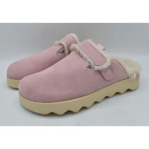 Sorel Womens Size 9.5 Viibe Vintage Pink Suede Cozy Lined Clogs Mules Shoes