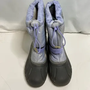 SOREL - Youth Flurry Winter Snow Boots for Kids  Blue / Gray Size 4 NY1810-540